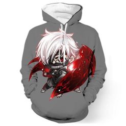 Tokyo Ghoul 3D Printed Hoodie/Zipper Hoodie - 4261fc566523