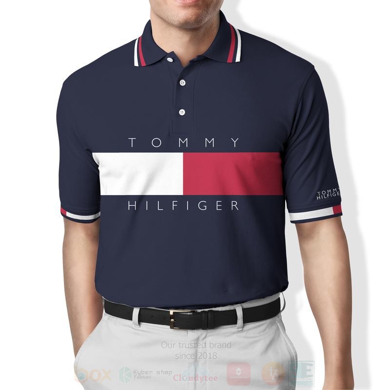 Tommy Hilfiger Full Navy Polo Shirt Tommy Hilfiger Full Navy Polo Shirt