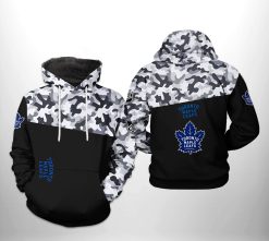 Toronto Maple Leafs NHL Camo Veteran 3D Printed Hoodie/Zipper Hoodie - 5c6631e374fb