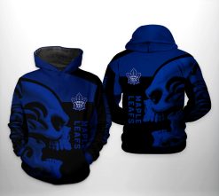 Toronto Maple Leafs NHL Skull 3D Printed Hoodie/Zipper Hoodie - 8995298621f3