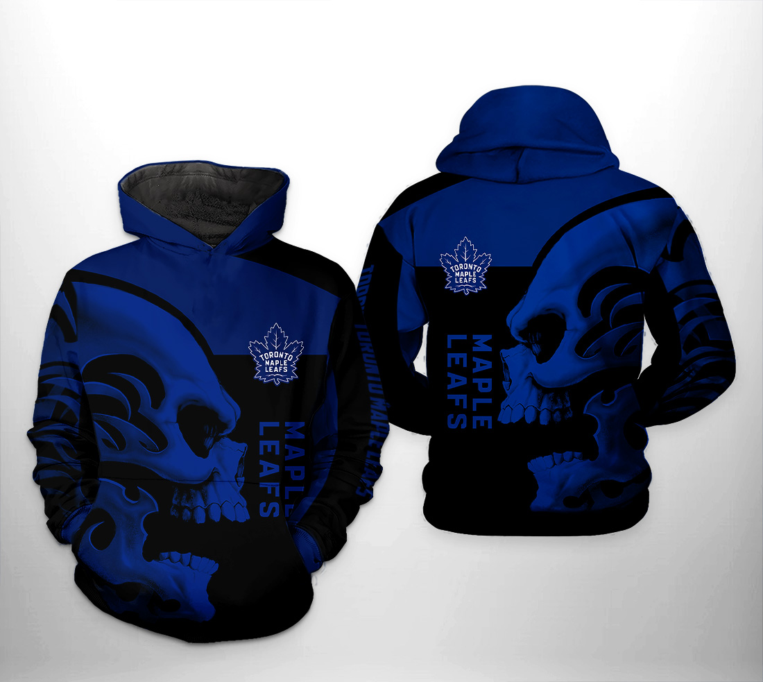 Toronto Maple Leafs NHL Skull 3D Printed Hoodie/Zipper Hoodie - 8995298621f3 Toronto Maple Leafs NHL Skull 3D Printed Hoodie/Zipper Hoodie - 8995298621f3
