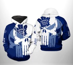 Toronto Maple Leafs NHL Team Skull 3D Printed Hoodie/Zipper Hoodie - 572e63982cad