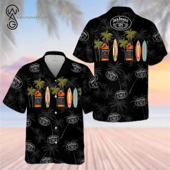 Tropical Jack Daniels Drinks All Over Print Hawaiian Shirt