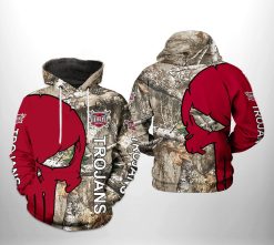 Troy Trojans NCAA Camo Veteran Hunting 3D Printed Hoodie/Zipper Hoodie - 04ed671ac235