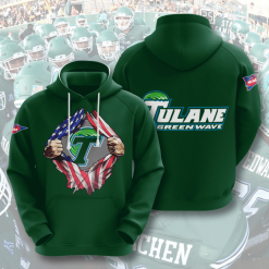 Tulane Green Wave American Football 3D Printed Hoodie/Zipper Hoodie - 2c320910ac56