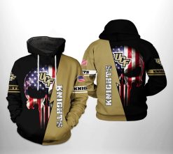 UCF Knights NCAA US Flag Skull 3D Printed Hoodie/Zipper Hoodie - beb2219b1173