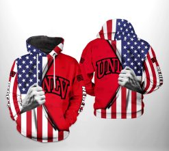UNLV Rebels NCAA US Flag 3D Printed Hoodie/Zipper Hoodie - 05fceb01b0bb
