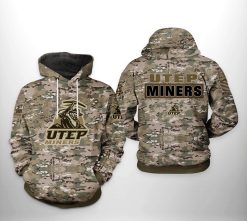 UTEP Miners NCAA Camo Veteran 3D Printed Hoodie/Zipper Hoodie - 636a19fc7e9d