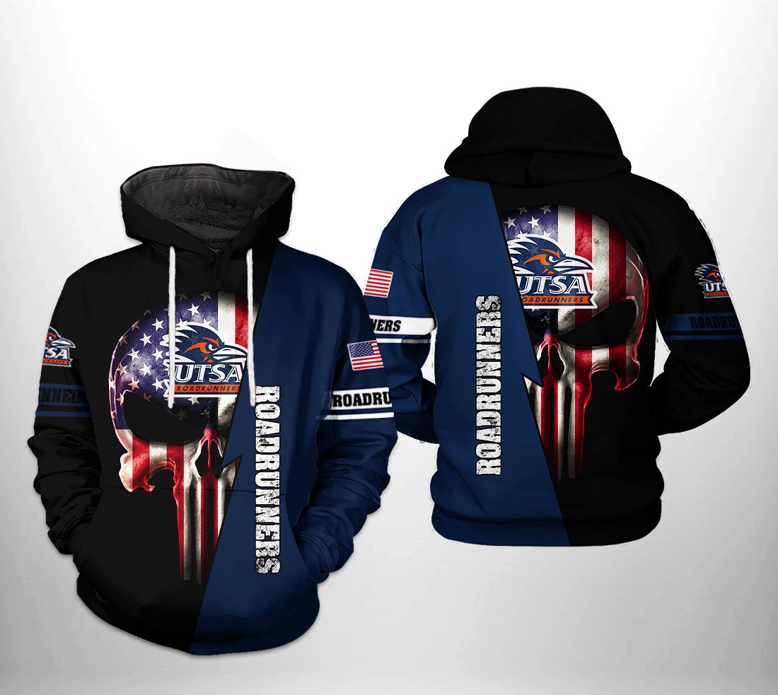 UTSA Roadrunners NCAA US Flag Skull 3D Printed Hoodie/Zipper Hoodie - cfc3331830e9 UTSA Roadrunners NCAA US Flag Skull 3D Printed Hoodie/Zipper Hoodie - cfc3331830e9