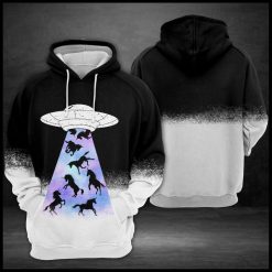 Ufo Attack Unicorn 3D Printed Hoodie/Zipper Hoodie - 5c2a2e0f96a5