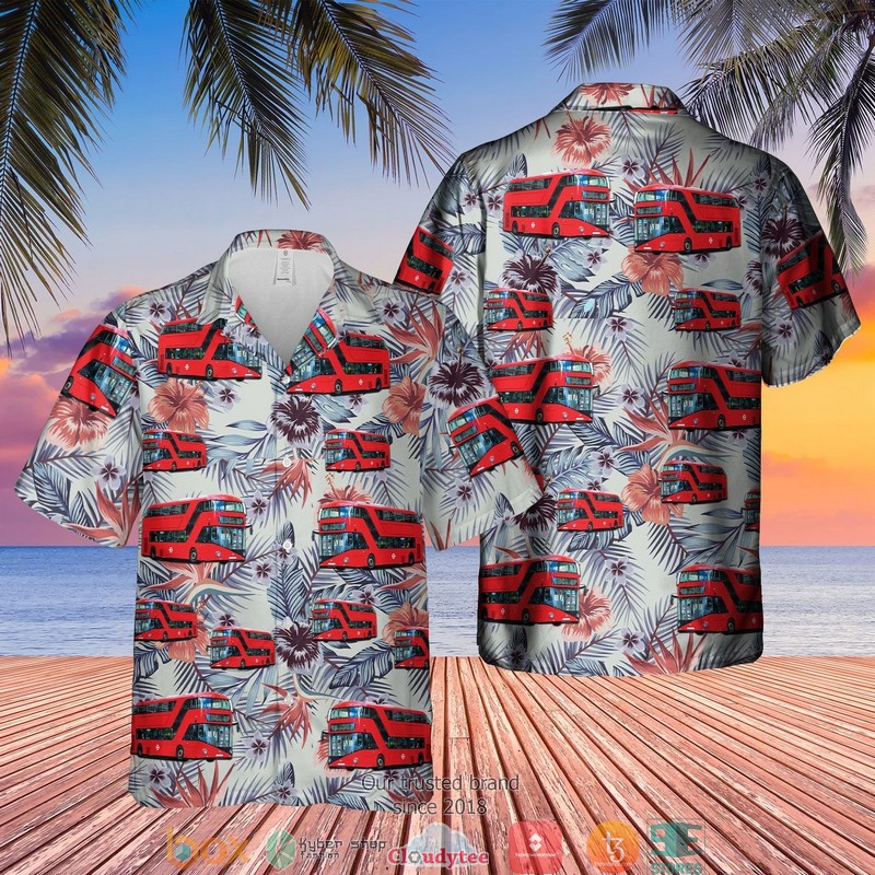 Uk Double Decker Red Bus New Routemaster Short Sleeve Hawaiian Shirt Uk Double Decker Red Bus New Routemaster Short Sleeve Hawaiian Shirt