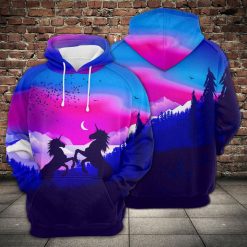 Unicorn 3D Printed Hoodie/Zipper Hoodie - 532a75ed8ed2