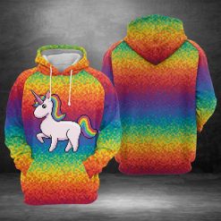 Unicorn Pixel 3D Printed Hoodie/Zipper Hoodie - c03bfb53d5de