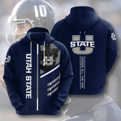 Utah State Aggies American Football 3D Printed Hoodie/Zipper Hoodie - a2176f2ede4c
