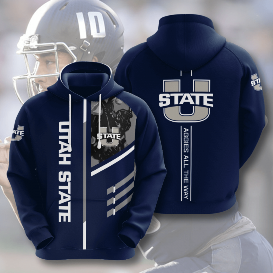 Utah State Aggies American Football 3D Printed Hoodie/Zipper Hoodie - a2176f2ede4c Utah State Aggies American Football 3D Printed Hoodie/Zipper Hoodie - a2176f2ede4c