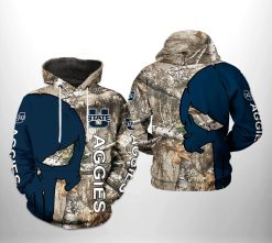 Utah State Aggies NCAA Camo Veteran Hunting 3D Printed Hoodie/Zipper Hoodie - 70e310b555f8