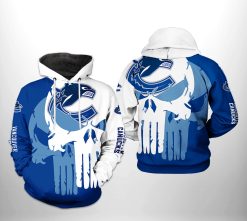 Vancouver Canucks NHL Team Skull 3D Printed Hoodie/Zipper Hoodie - 48e7a71d8ac5
