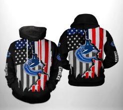 Vancouver Canucks NHL US FLag Team 3D Printed Hoodie/Zipper Hoodie - 0adbba870fb0