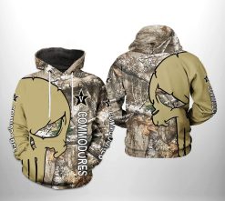 Vanderbilt Commodores NCAA Camo Veteran Hunting 3D Printed Hoodie/Zipper Hoodie - bf5aa3e19f4d