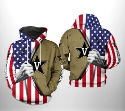 Vanderbilt Commodores NCAA US Flag 3D Printed Hoodie/Zipper Hoodie - 873be6883c8a