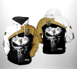 Vegas Golden Knights NHL Skull Punisher 3D Printed Hoodie/Zipper Hoodie - 1c4c802da285