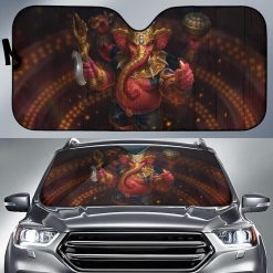 Vinayaka Lord Ganeshas Car Auto Sun Shade