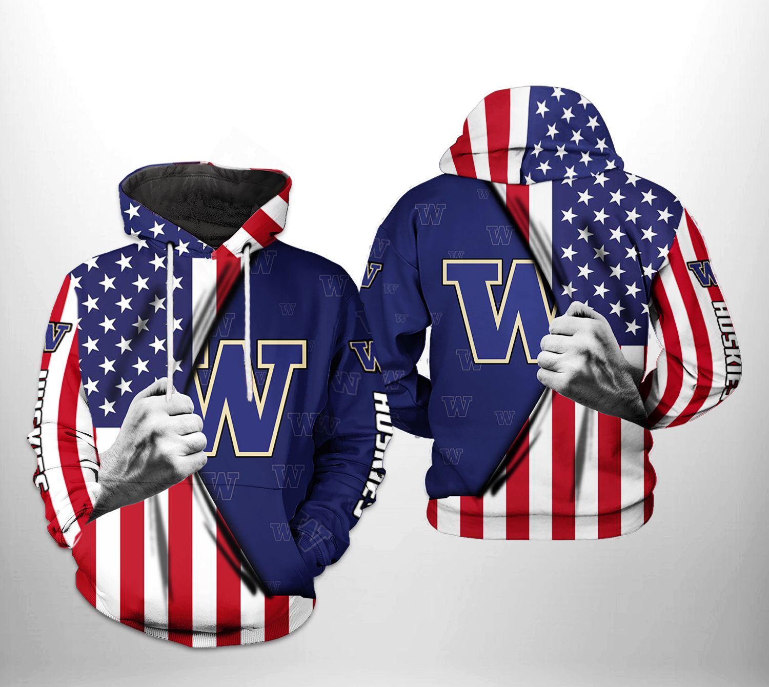 Washington Huskies NCAA US Flag 3D Printed Hoodie/Zipper Hoodie - 3421a0b074a3 Washington Huskies NCAA US Flag 3D Printed Hoodie/Zipper Hoodie - 3421a0b074a3