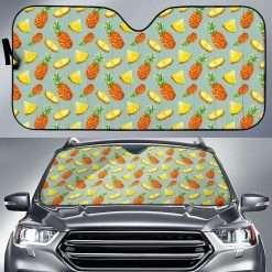 Watercolor Pineapple Car Auto Sun Shade