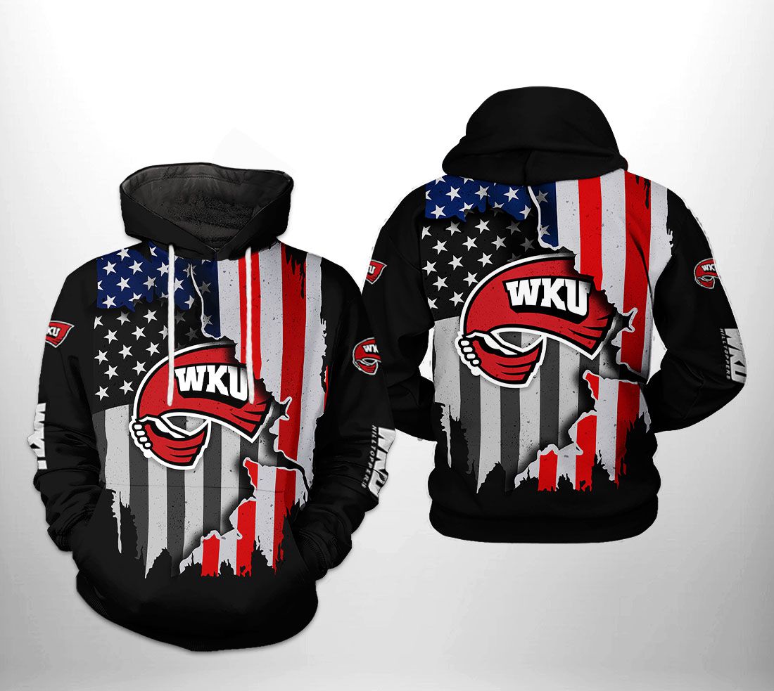 Western Kentucky Hilltoppers NCAA US Flag 3D Printed Hoodie/Zipper Hoodie - 7820bf39cd60 Western Kentucky Hilltoppers NCAA US Flag 3D Printed Hoodie/Zipper Hoodie - 7820bf39cd60