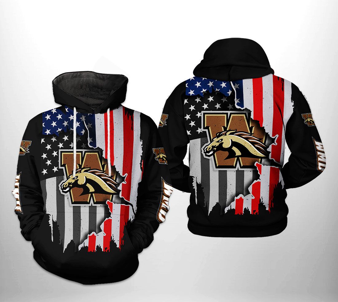 Western Michigan Broncos NCAA US Flag 3D Printed Hoodie/Zipper Hoodie - add06f7b86ee Western Michigan Broncos NCAA US Flag 3D Printed Hoodie/Zipper Hoodie - add06f7b86ee