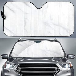 White Marble Car Auto Sun Shade