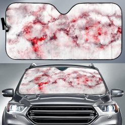 White Ruby Marble Car Auto Sun Shade