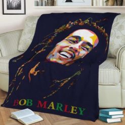 BOB MARLEY FLEECE BLANKET GIFT FOR FAN