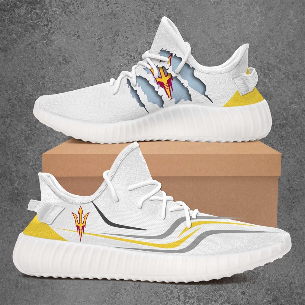 Arizona State Sun Devils Ncaa Sport Teams Boost Sneakers Shoes White Arizona State Sun Devils Ncaa Sport Teams Boost Sneakers Shoes White