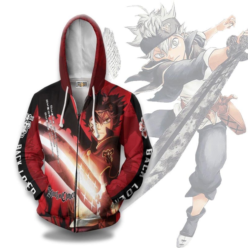 Asta Cosplay Costume Black Clover Hoodie: Demon Anime Unisex Casual 3D All Over Printed Shirts Asta Cosplay Costume Black Clover Hoodie: Demon Anime Unisex Casual 3D All Over Printed Shirts
