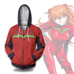 Asuka Langley Soryu Hoodie Neon Genesis Evangelion Anime Casual Cosplay Costume