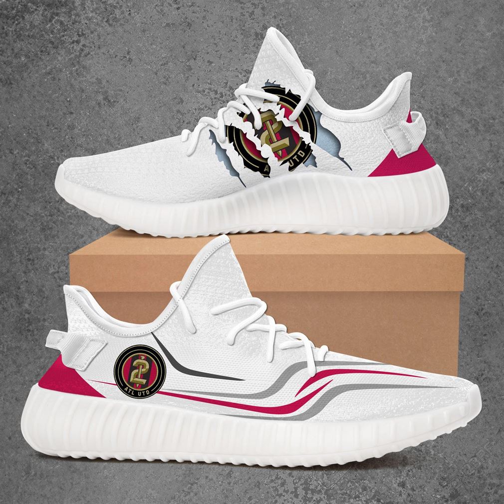 Atlanta United 2 Usl Championship Sport Teams Boost Sneakers Shoes White Atlanta United 2 Usl Championship Sport Teams Boost Sneakers Shoes White