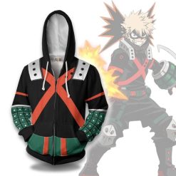 Bakugou Hoodie Cosplay Costume My Hero Academia Anime Unisex Casual 3D All Over Printed