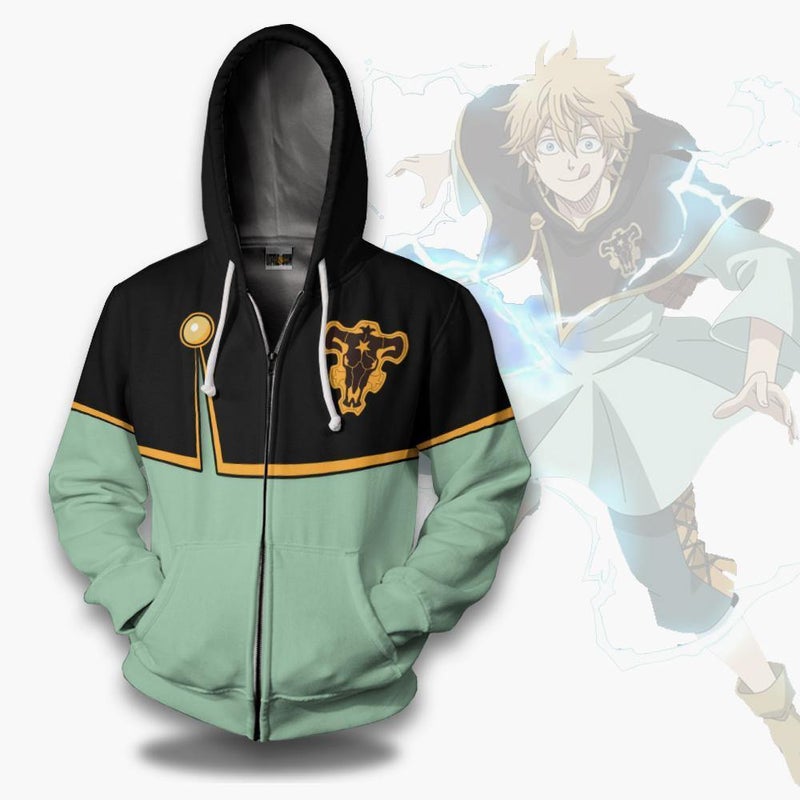 Black Clover Hoodie Luck Voltia Custom Anime Cosplay Costume Black Clover Hoodie Luck Voltia Custom Anime Cosplay Costume