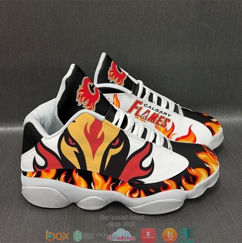 Calgary Flames Nhl Football Sneaker Shoes Calgary Flames Nhl Football Sneaker Shoes