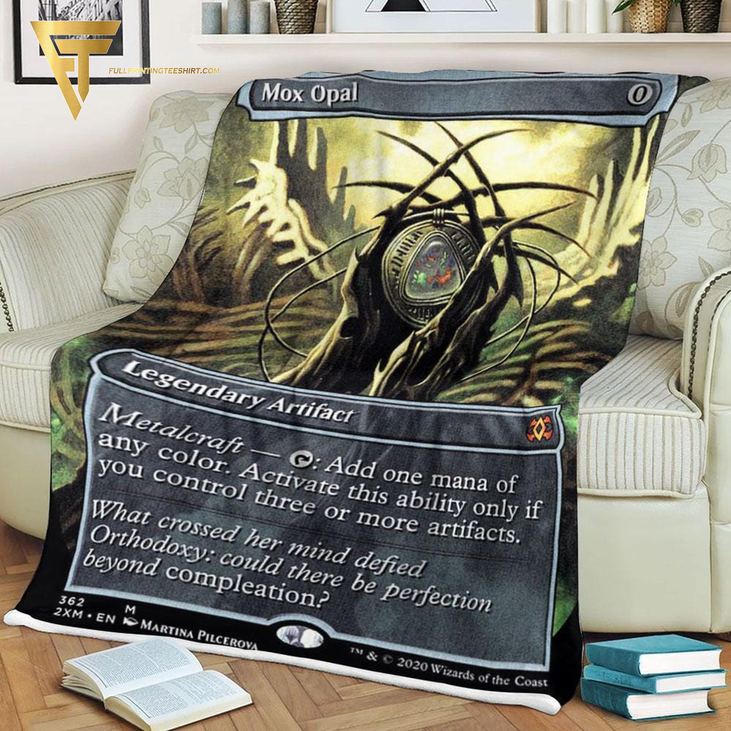 Card Mox Opal Game Magic The Gathering Blanket Card Mox Opal Game Magic The Gathering Blanket