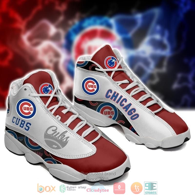 Chicago Cubs Mlb Football Fc Teams Big Logo Sneaker Shoes Chicago Cubs Mlb Football Fc Teams Big Logo Sneaker Shoes