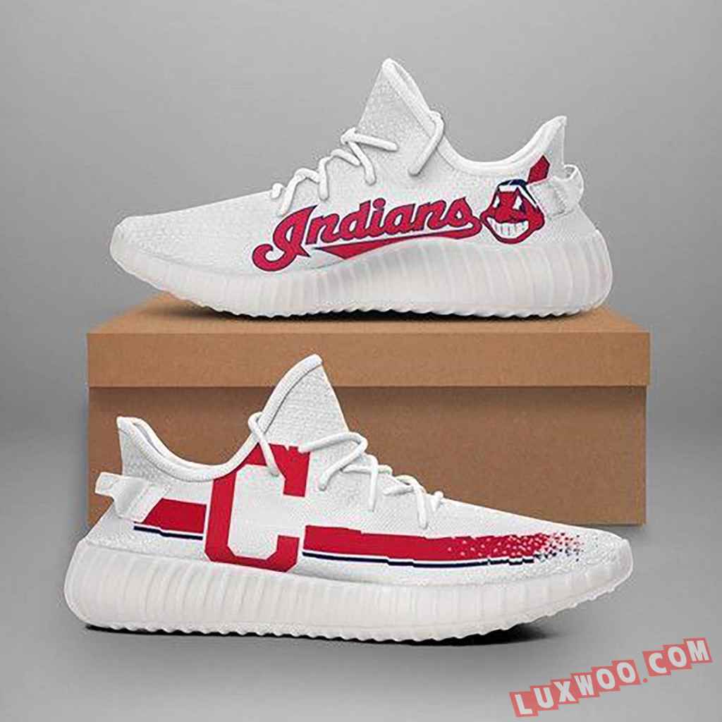 Cleveland Indians Mlb Teams Boost Sneakers 350 V2 Cleveland Indians Mlb Teams Boost Sneakers 350 V2