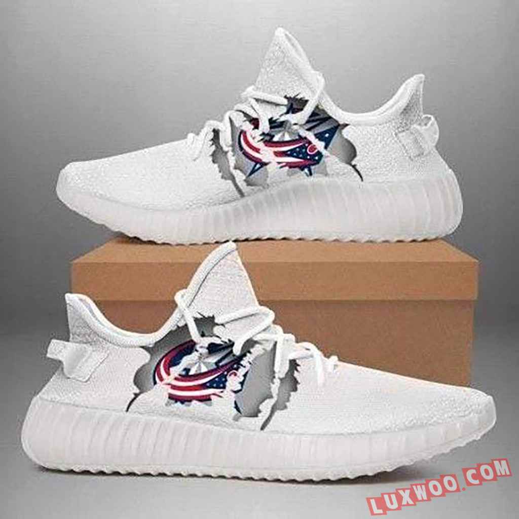 Columbus Blue Jackets Nhl Sport Teams Adidas Boost Sneakers 350 V2 Columbus Blue Jackets Nhl Sport Teams Adidas Boost Sneakers 350 V2