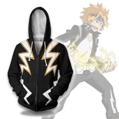 Denki Kaminari Cosplay Costume My Hero Academia Hoodie MHA Clothes Anime Outfits