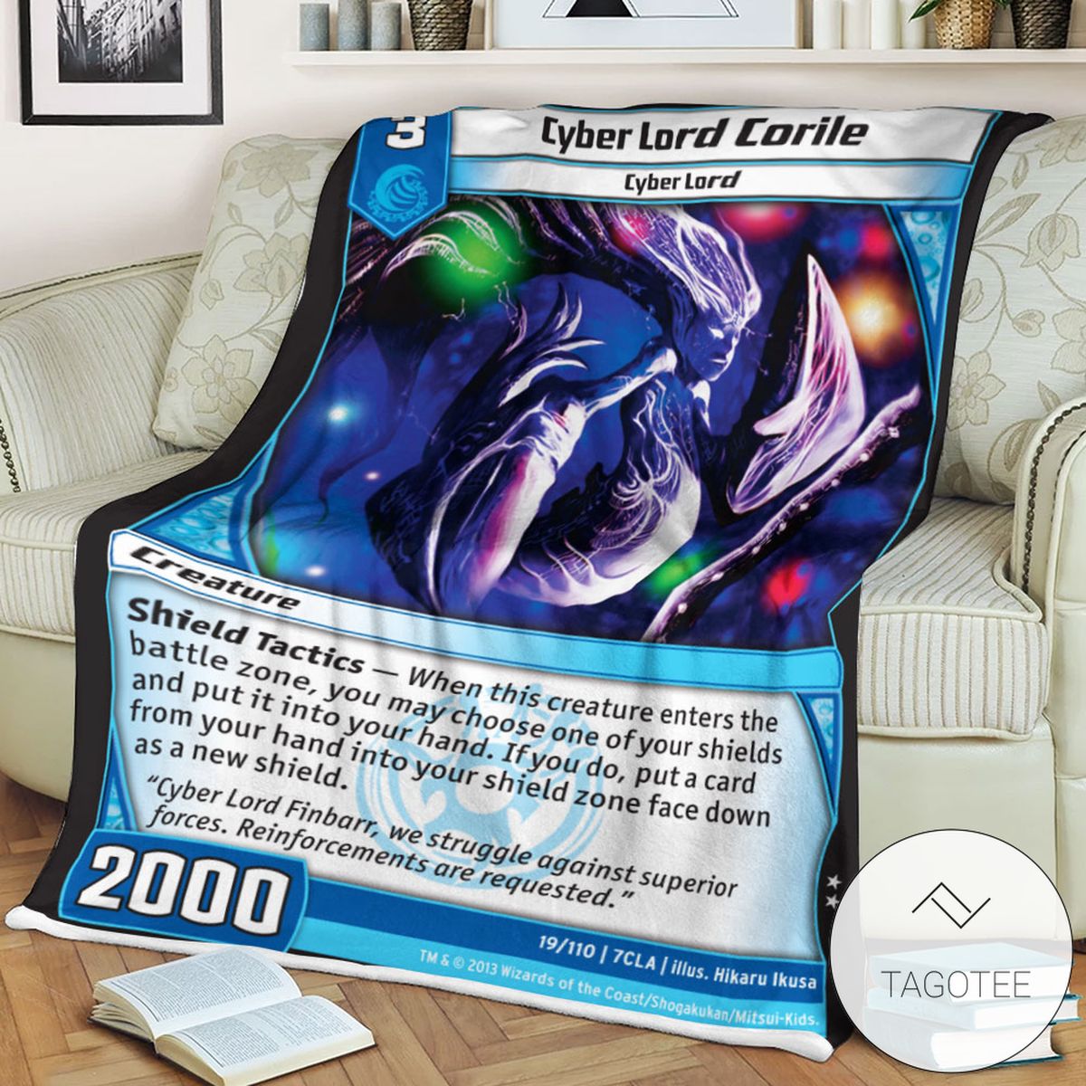 Dm Cyber Lord Corile Duel Masters Sherpa Blanket Tagotee