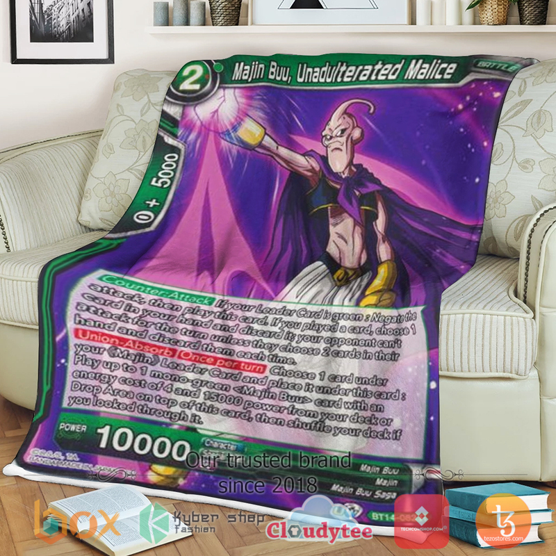 Dragon Ball Majin Buu Unadulterated Malice Sherpa Blanket Dragon Ball Majin Buu Unadulterated Malice Sherpa Blanket