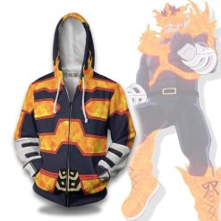 Enji Todoroki Cosplay Costume My Hero Academia Hoodie MHA Clothes Anime Outfits