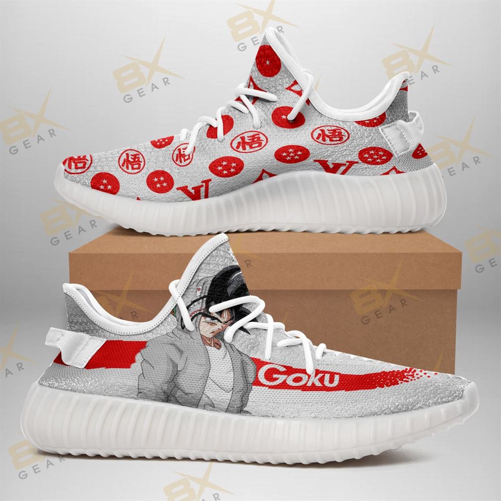 Fashion Goku Boost Sneakers For Dragon Ball Fan Gift Idea Boost Sneakers Shoes White Fashion Goku Boost Sneakers For Dragon Ball Fan Gift Idea Boost Sneakers Shoes White