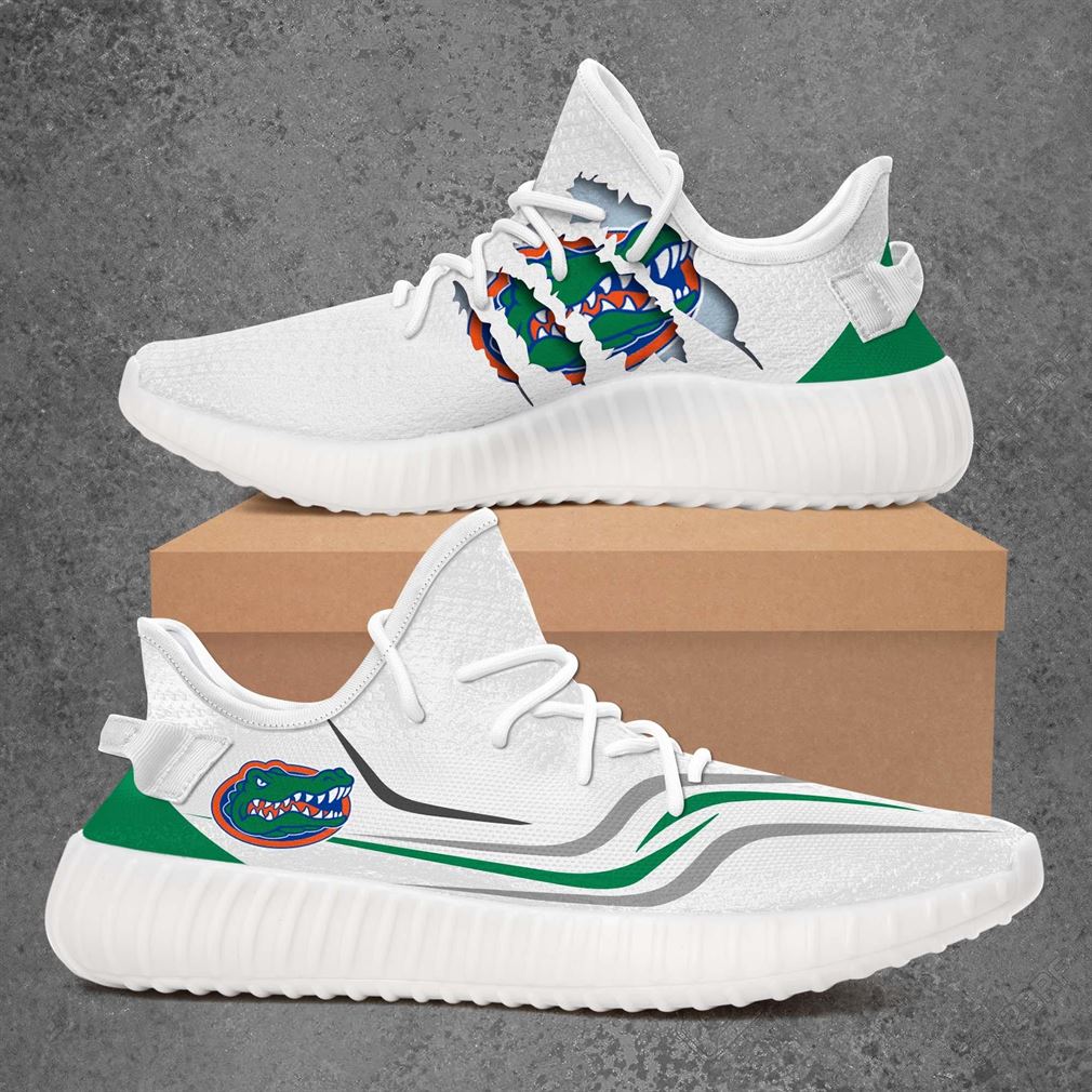 Florida Gators Ncaa Sport Teams Boost Sneakers Shoes White Florida Gators Ncaa Sport Teams Boost Sneakers Shoes White